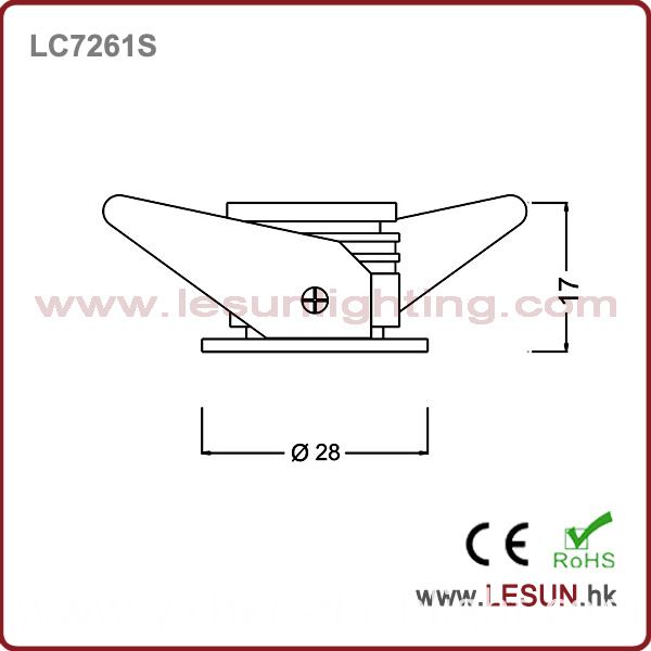 Energy Saving Recessed 1W Under Cabinet Light/Puck Light LC7261s